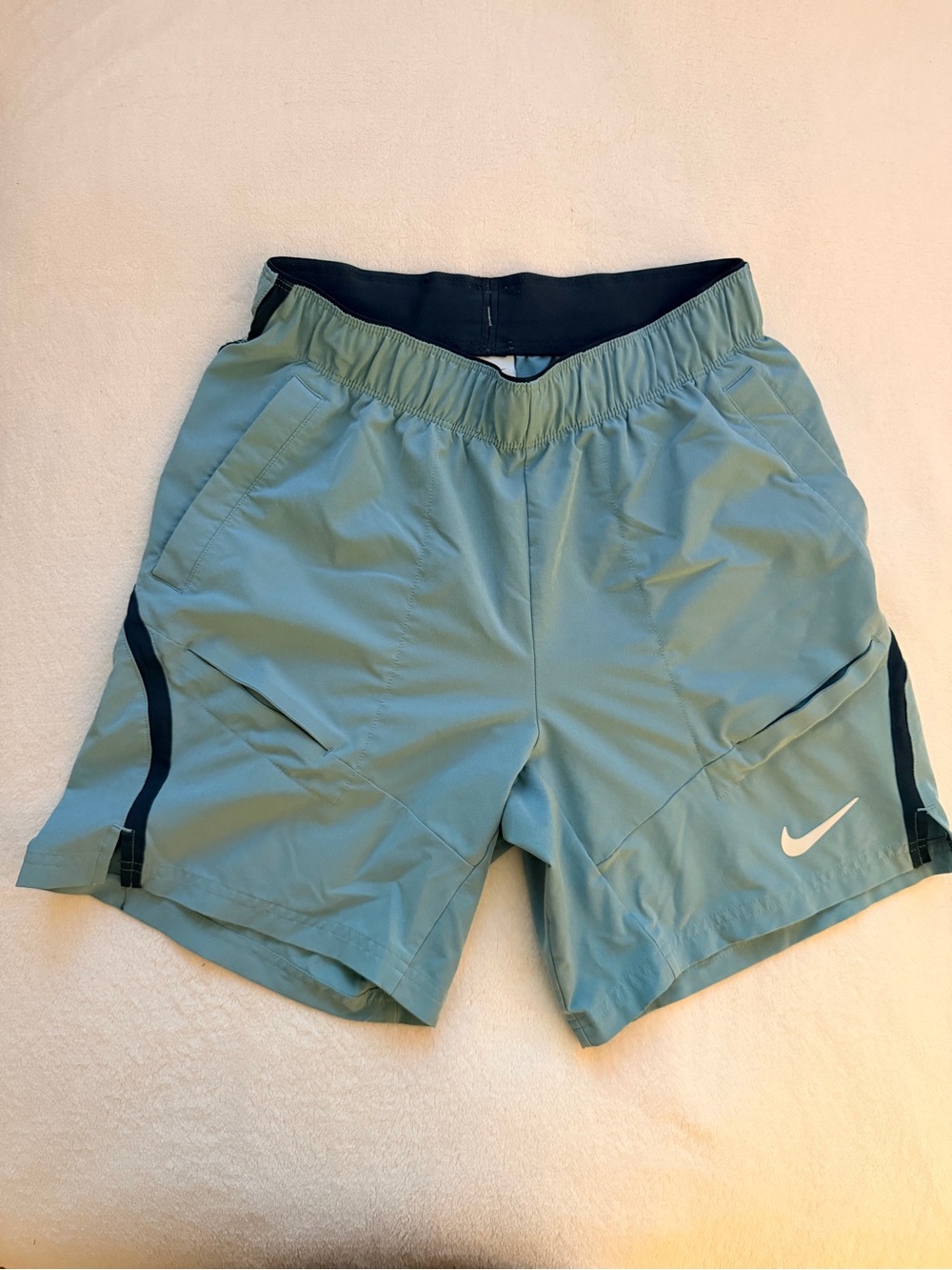 NikeCourt Dri-FIT Men’s Tennis Shorts Blue Black Size Small